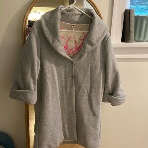 Free People sweatshirt coat